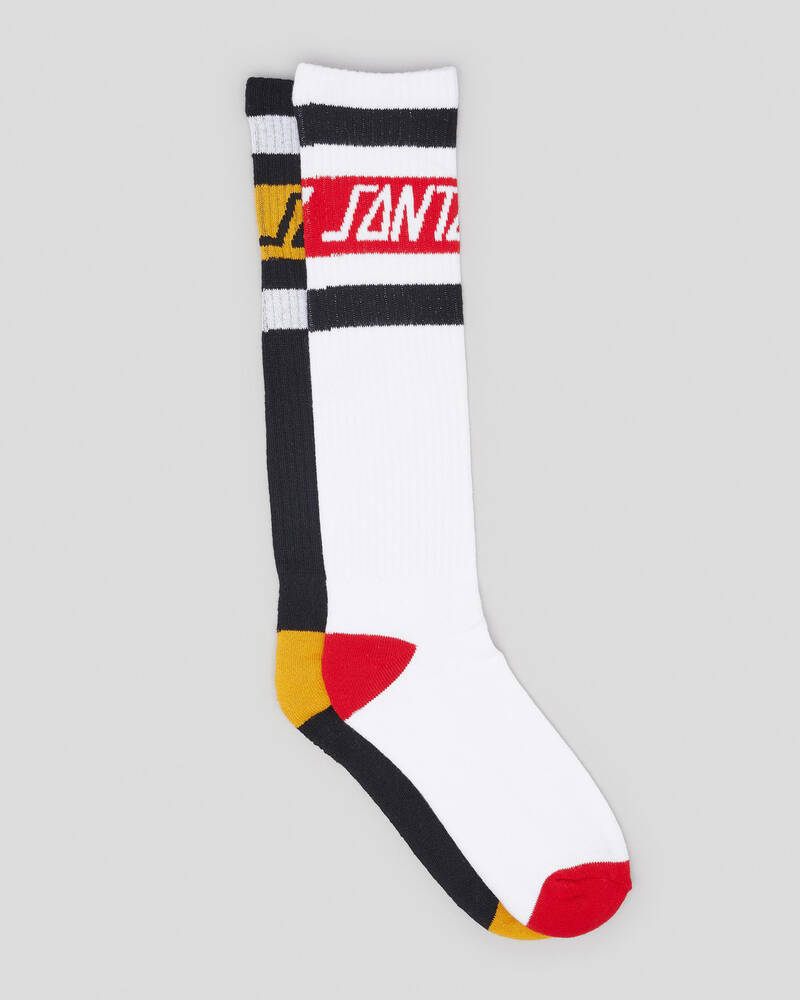 Santa Cruz SC Strip Tall Socks 2 Pack for Mens