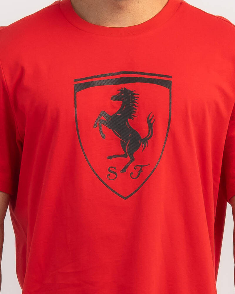 Puma Ferrari Race Big Shield T-Shirt for Mens