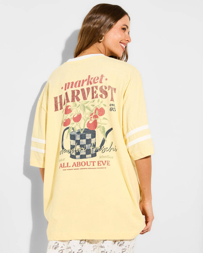 All About Eve Market Harvest Oversized T-Shirt for Womens
