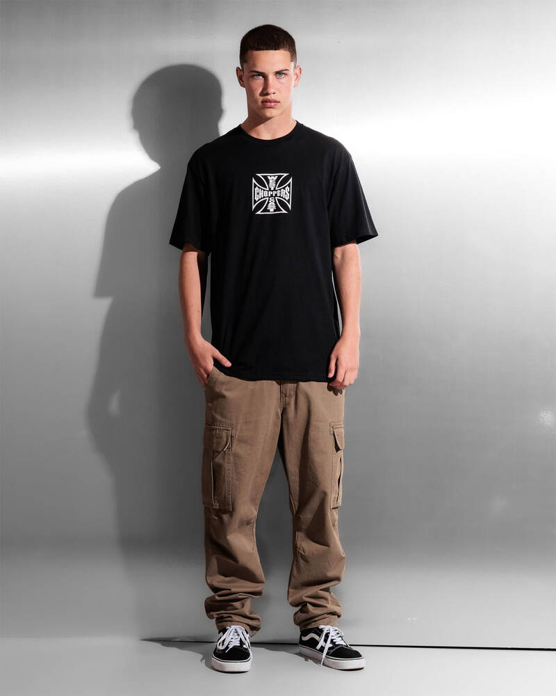 West Coast Choppers Skull Helmet T-Shirt for Mens