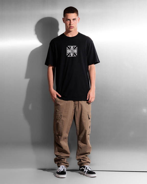 West Coast Choppers Skull Helmet T-Shirt for Mens