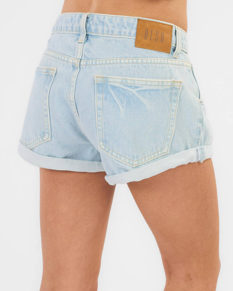DESU Girls' Stevie Micro Denim Shorts for Womens
