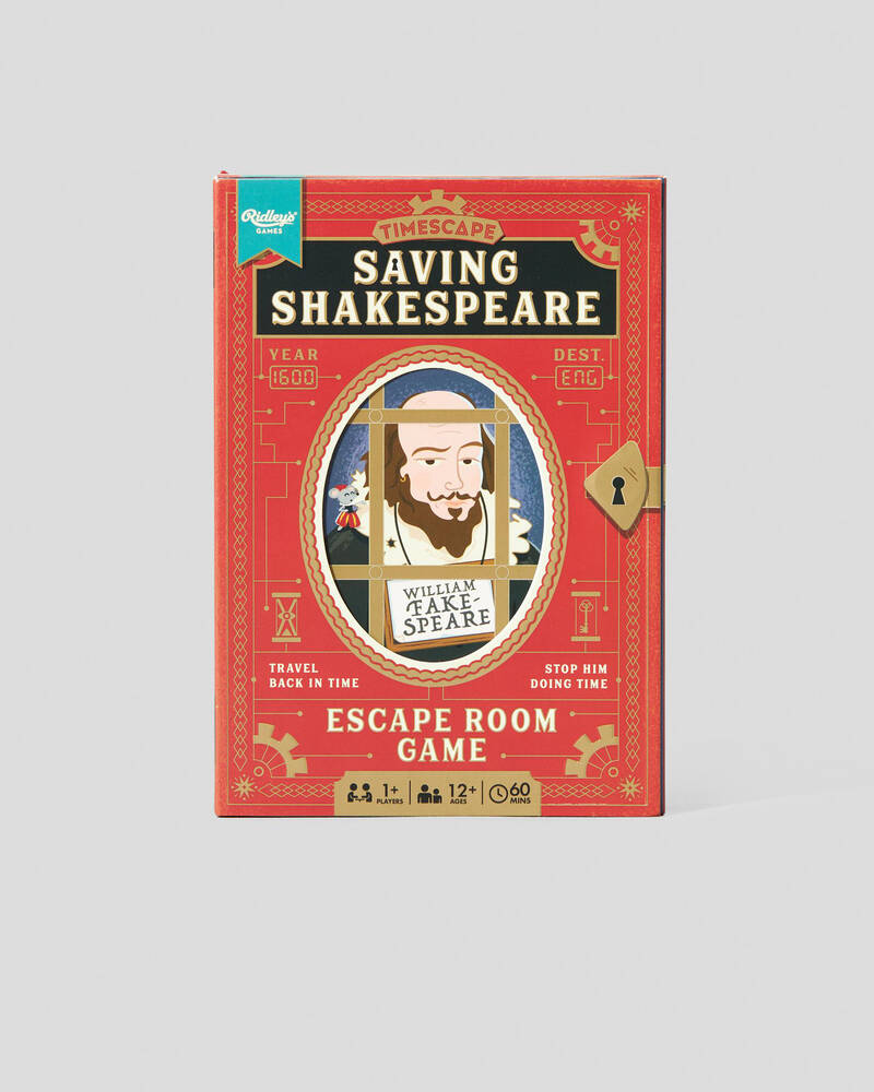 Get It Now Saving Shakespeare Escape Room Game for Unisex