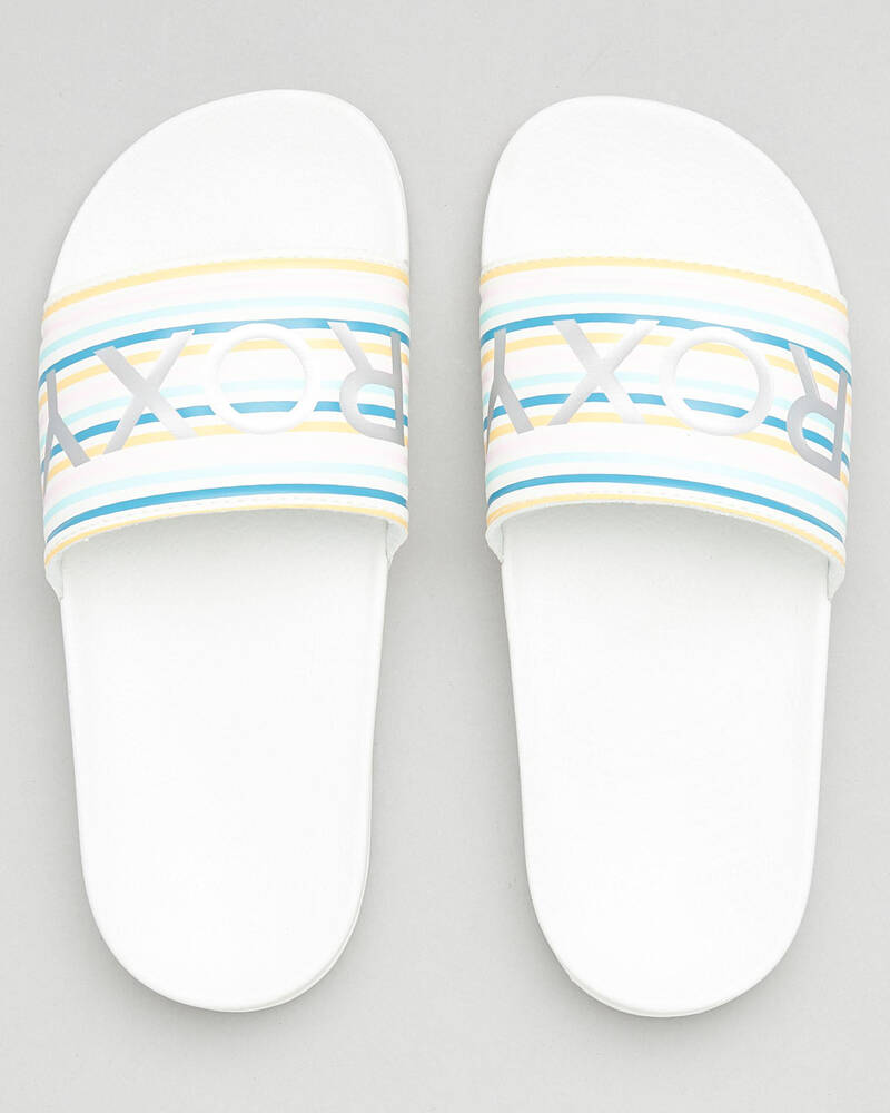 Roxy Girls' Roxy Slippy Slide Sandals for Womens