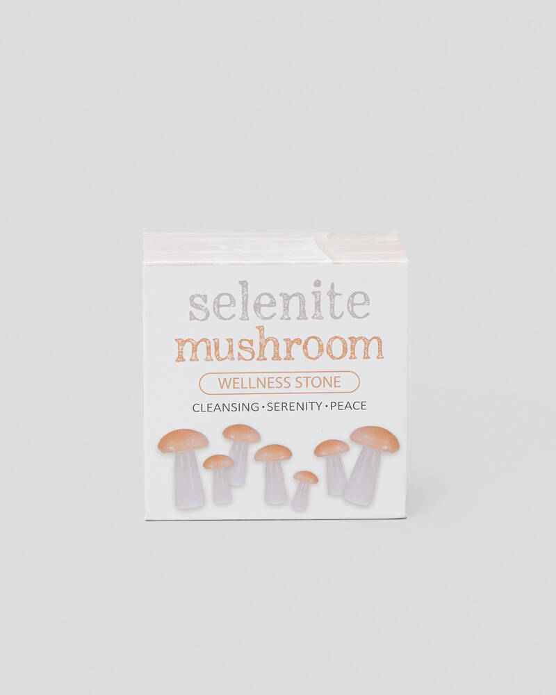 Get It Now Selenite Mushroom Healing Energy Stone for Unisex
