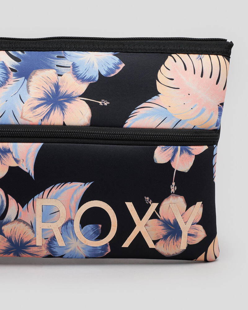 Roxy White Shoulder Pencil Case for Womens