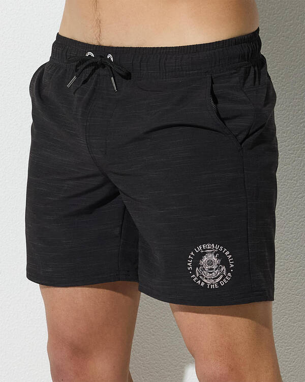 Salty Life Fairlead Elastic Waist Shorts for Mens