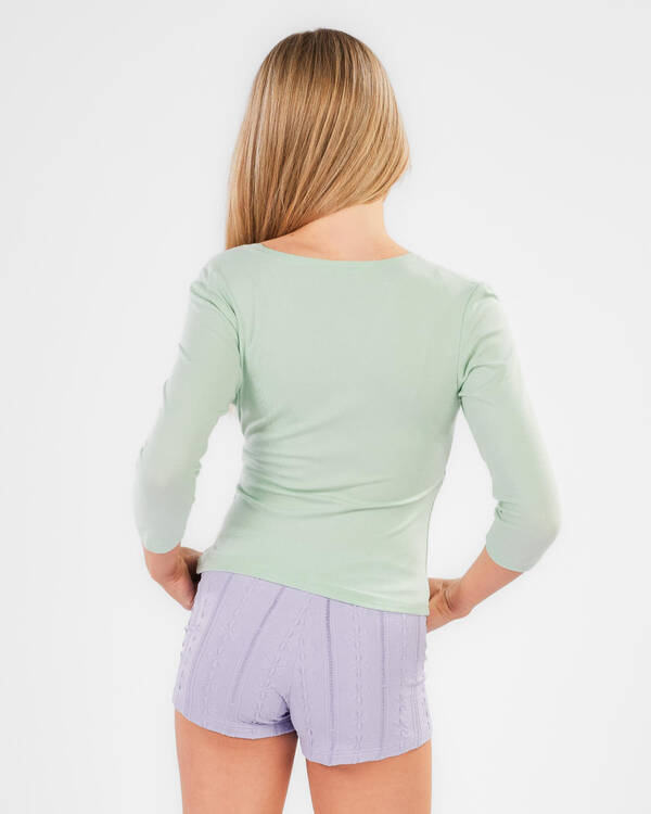 Ava And Ever Girls' Rach 3/4 Sleeve Top for Womens