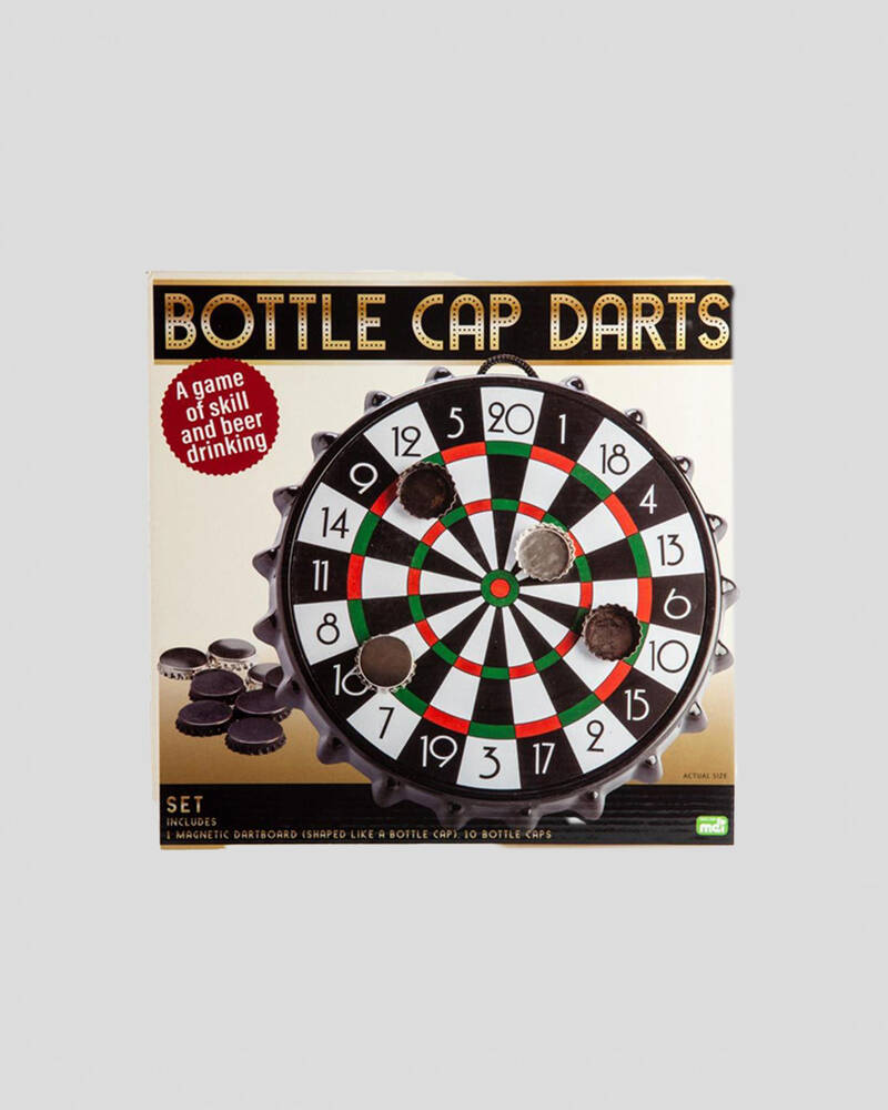 Get It Now Magnetic Bottle Cap Darts for Mens image number null