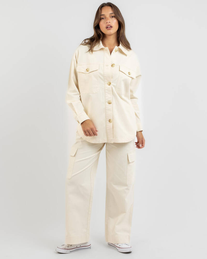 RVCA Twill Shacket for Womens