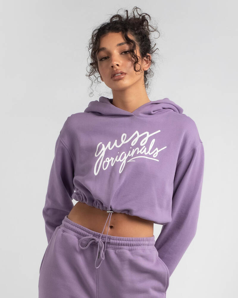 GUESS Selena Cropped Hoodie for Womens