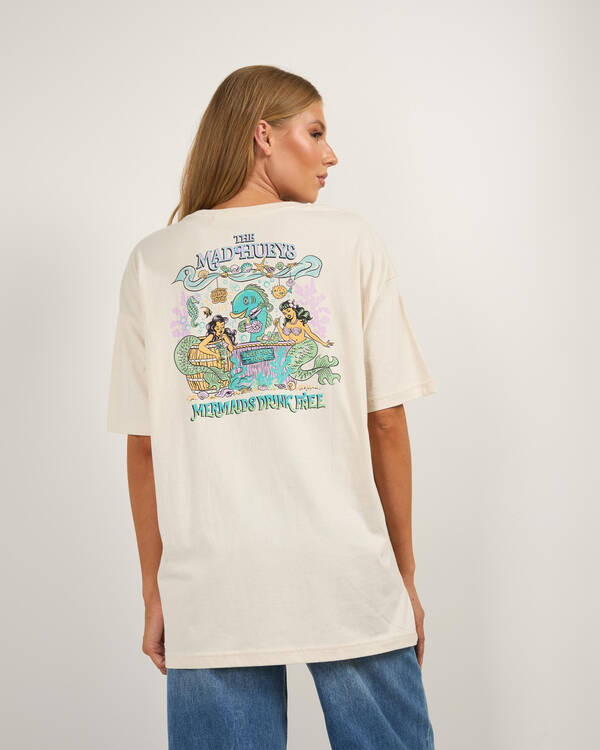 Mermaids Drink Free Oversized T-Shirt