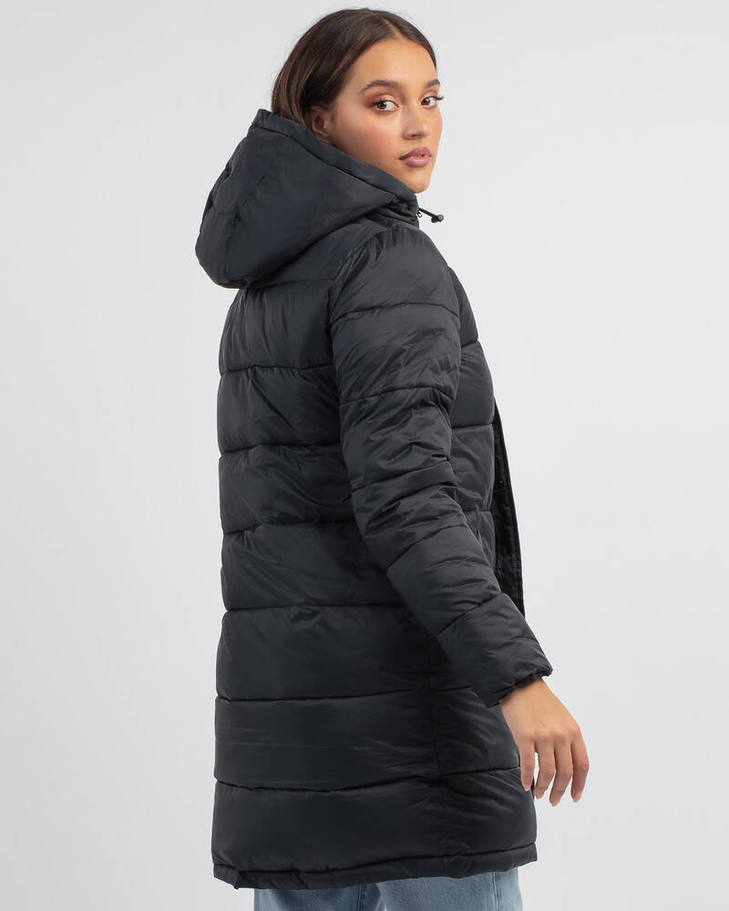 Roxy Ocean Peaks Hooded Puffer Jacket for Womens