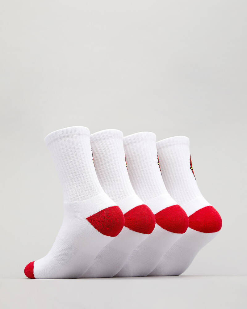 Santa Cruz Boys' Socks 4 Pack for Mens