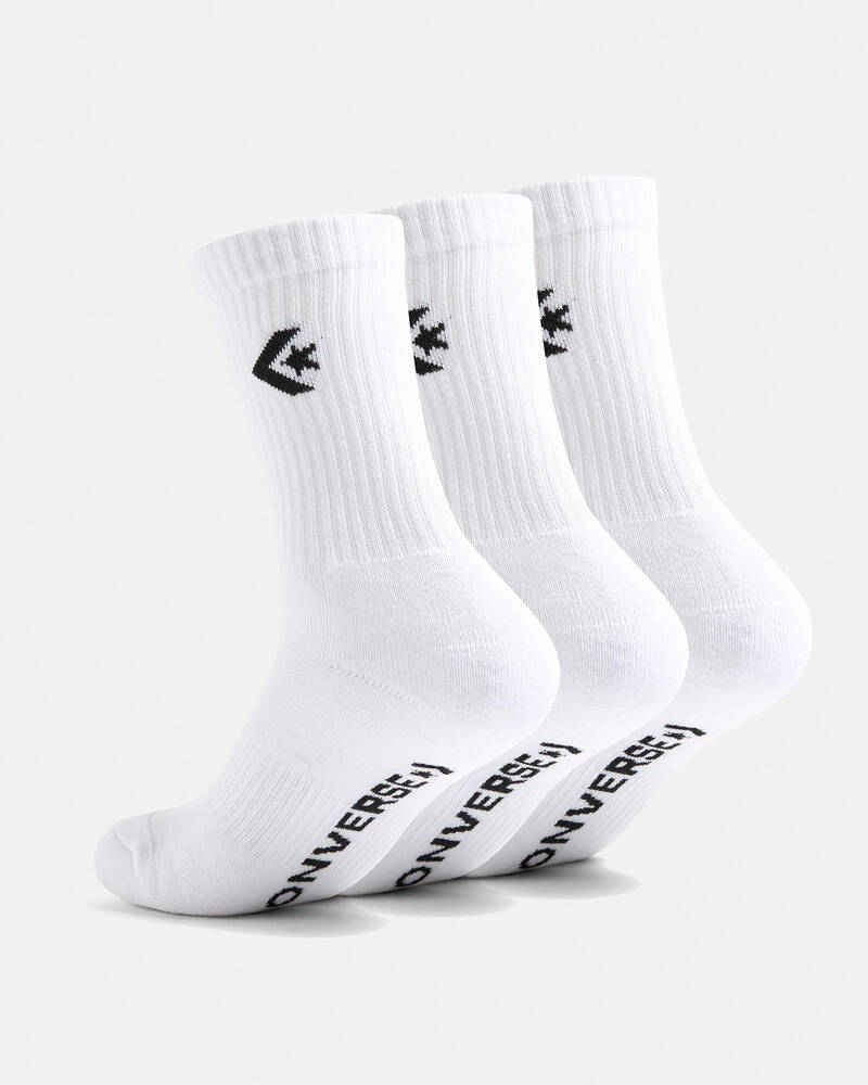 Converse Boys' Crew Socks 3 Pack for Mens