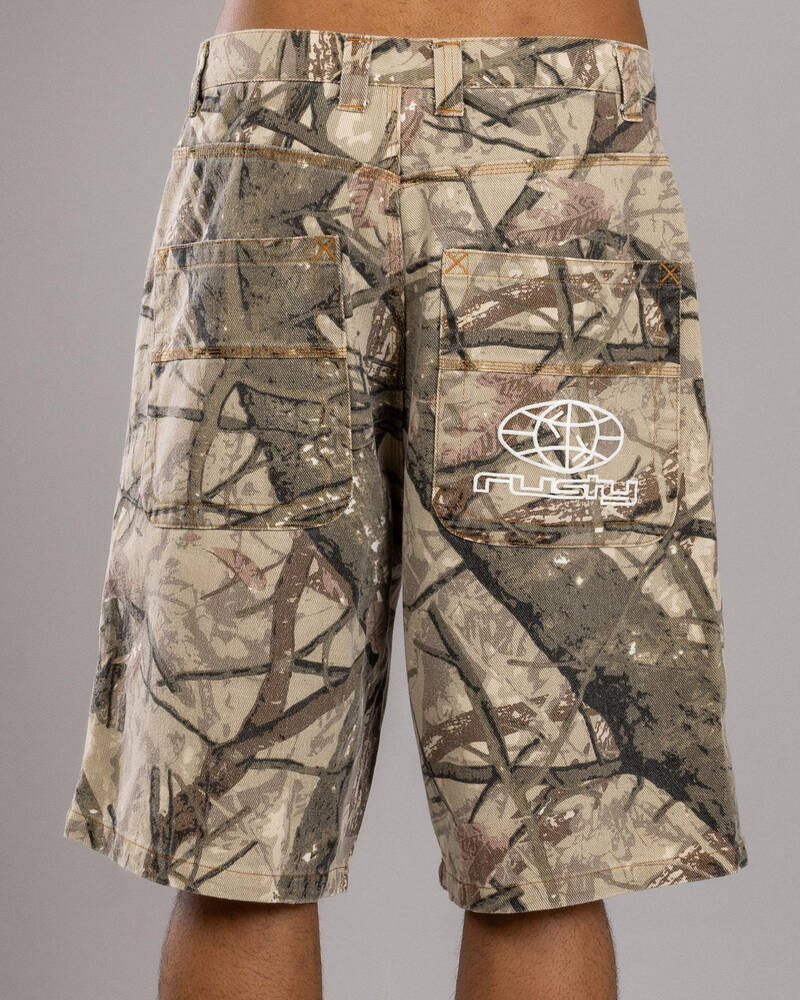 Rusty Flip Rambo Denim Shorts for Mens