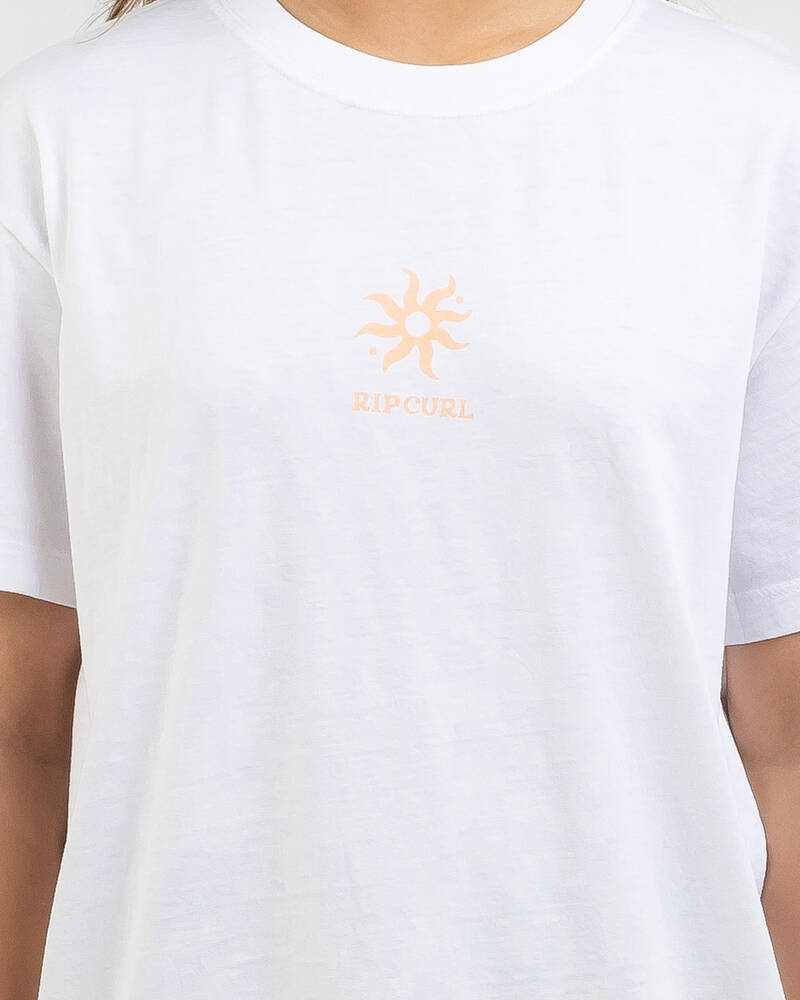 Rip Curl Girls' Surf Check Dye T-Shirt for Womens