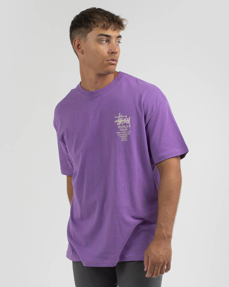 Stussy World Tour T-Shirt for Mens