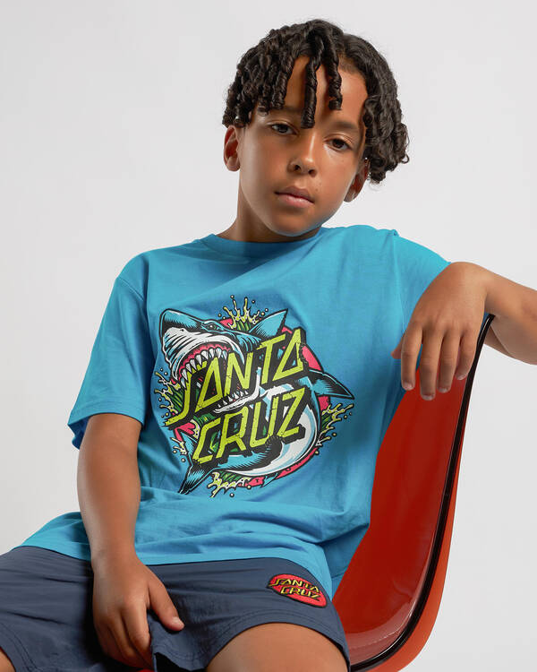 Boys' Shark Dot Front T-Shirt