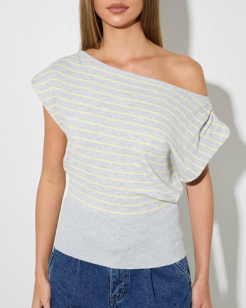 Mooloola Elijah Off Shoulder Knit Top for Womens