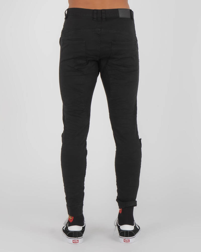 Kiss Chacey Zeppelin Denim Jogger Pants for Mens