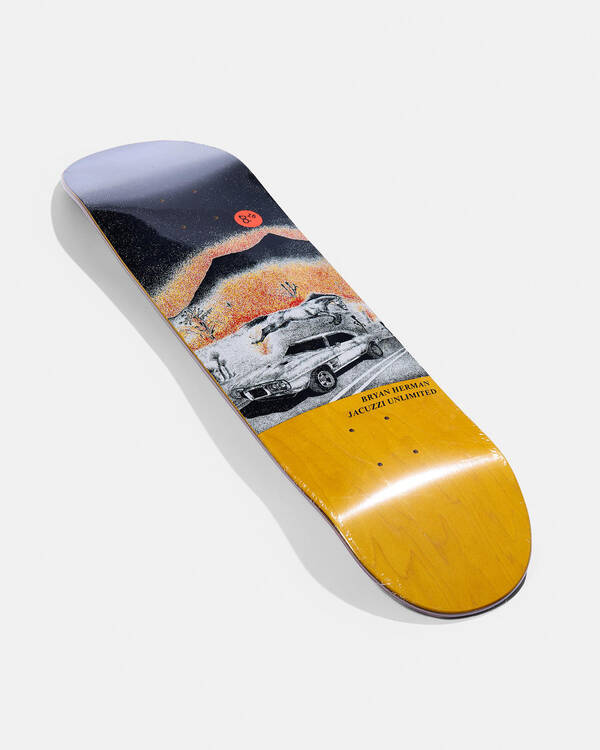 Jacuzzi Unlimited Bryan Herman Fire Bird EX7 8.25" Skateboard Deck for Unisex