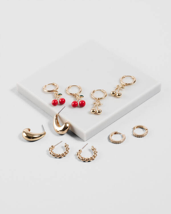Karyn In LA Cherry Earring Pack for Womens