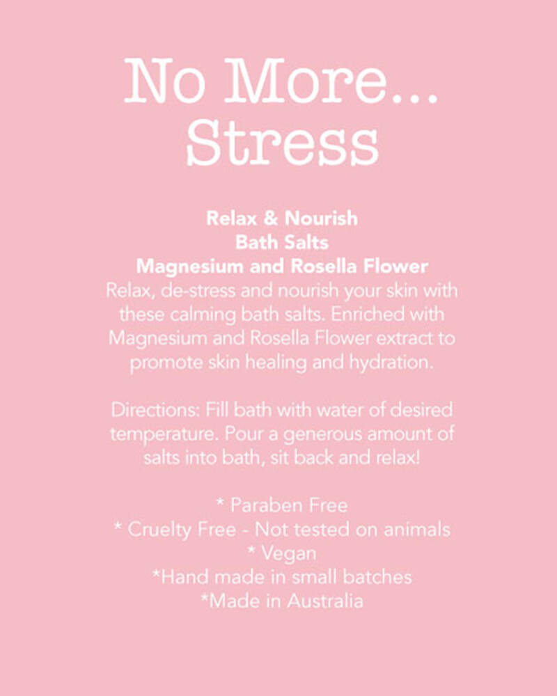 ORGANIK BOTANIK Magnesium & Rosella Flower Bath Salts for Womens