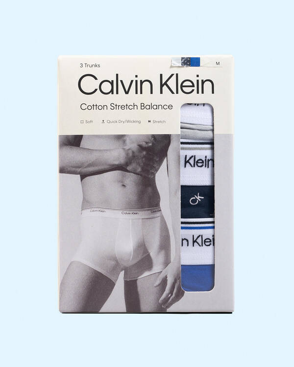 Calvin Klein Balance Trunk 3 Pack for Mens