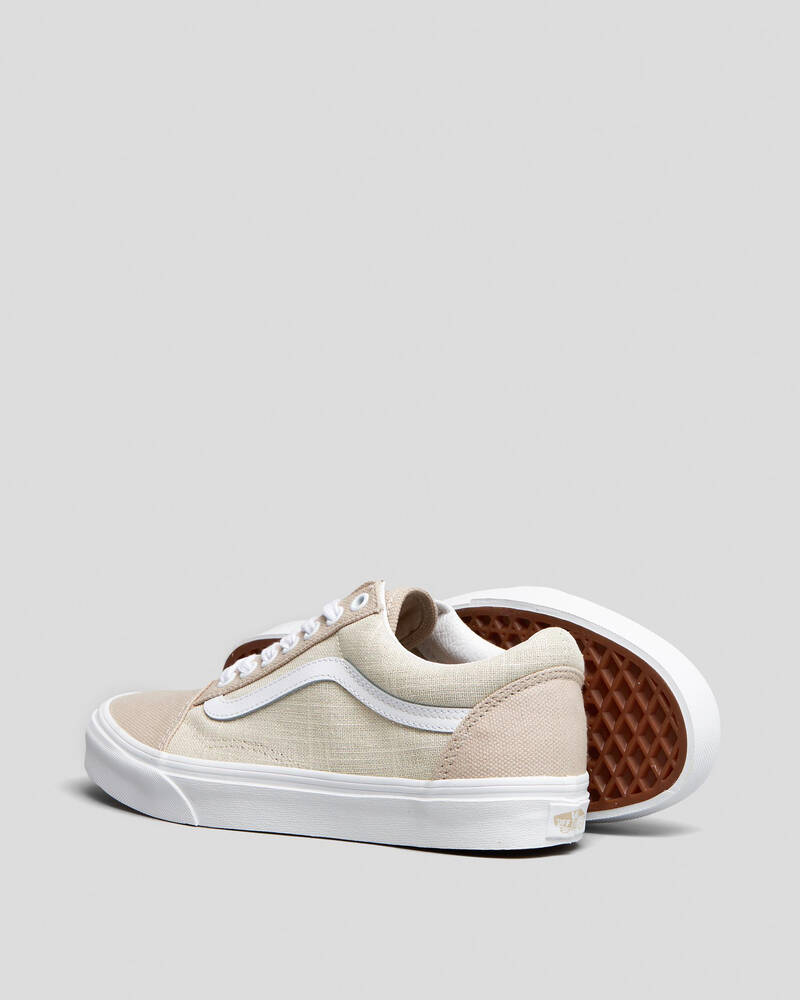 Vans Womens Old Skool Summer Linen Shoes for Womens