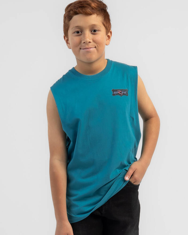 Rip Curl Boys' Fader Shield Muscle Tank for Mens