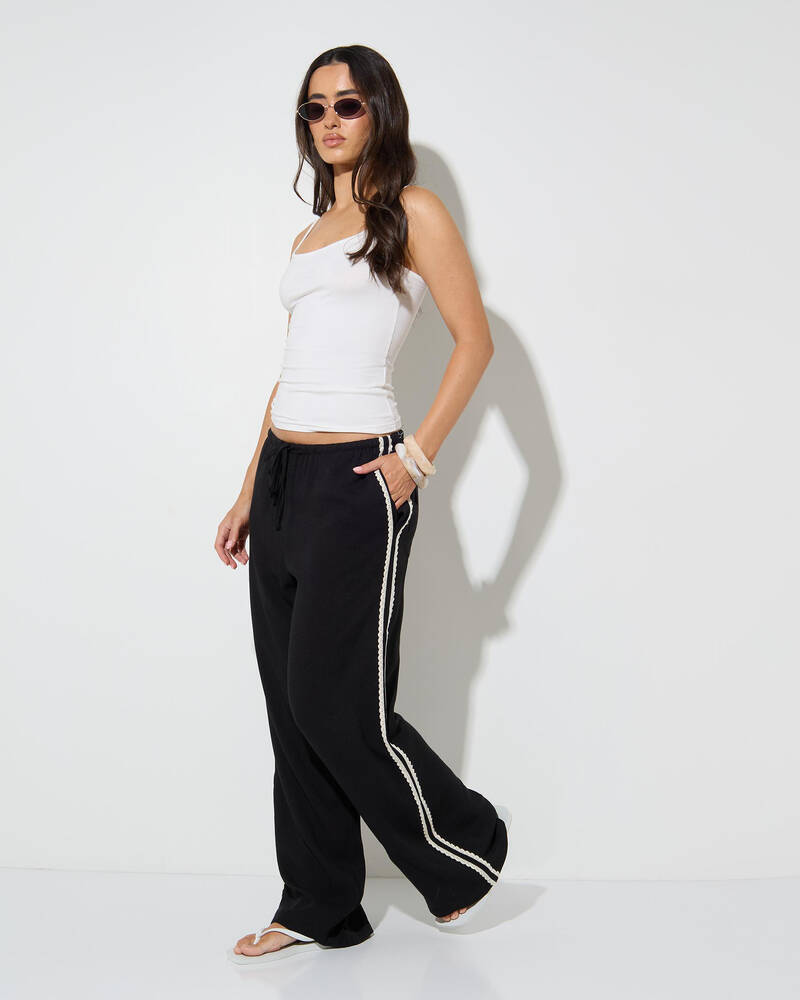 Rhythm Linen Lace Pants for Womens