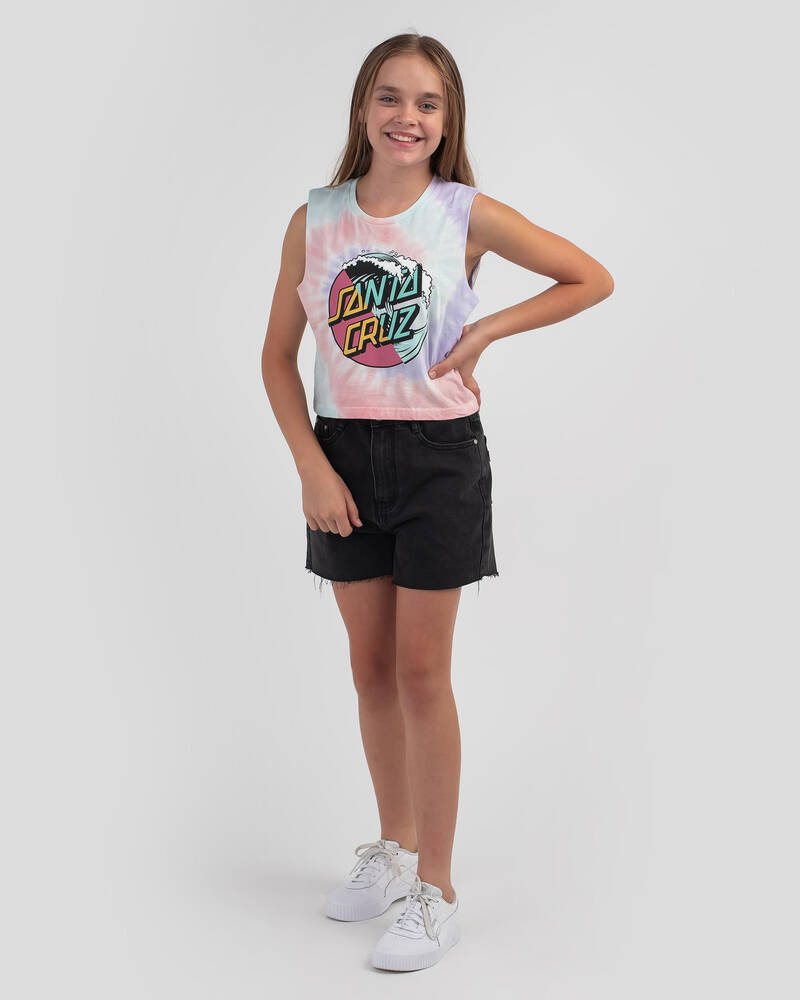 Santa Cruz Girls' Other Wave Splice Muscle Tank Top for Womens