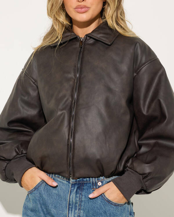 Ava And Ever Avalon Faux Leather Jacket for Womens