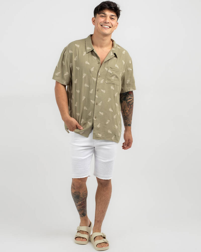Lucid Frond Short Sleeve Shirt for Mens