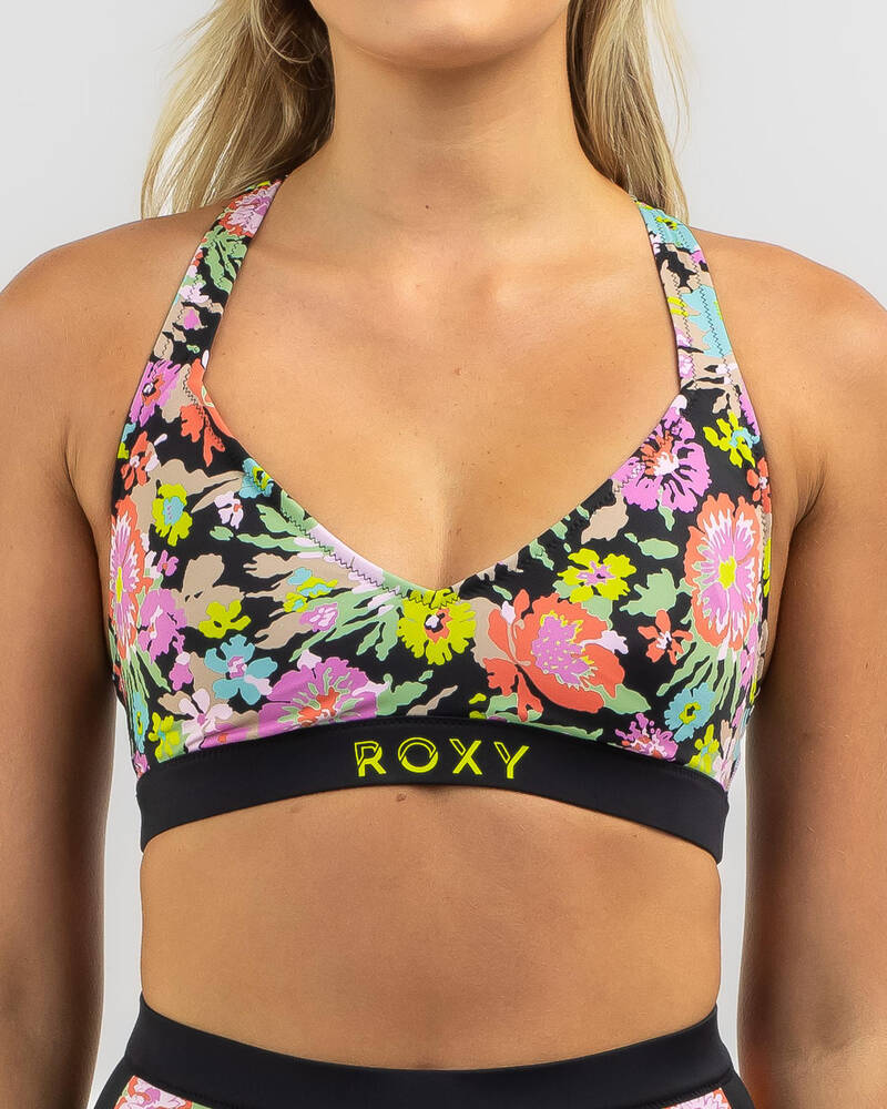 Roxy Active AOP Bralette Bikini Top for Womens