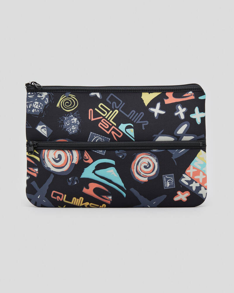Quiksilver Blocked Jumbo Pencil Case for Mens