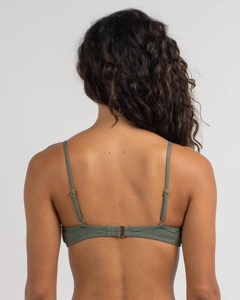 Kaiami Geri Ruch Bralette Bikini Top for Womens