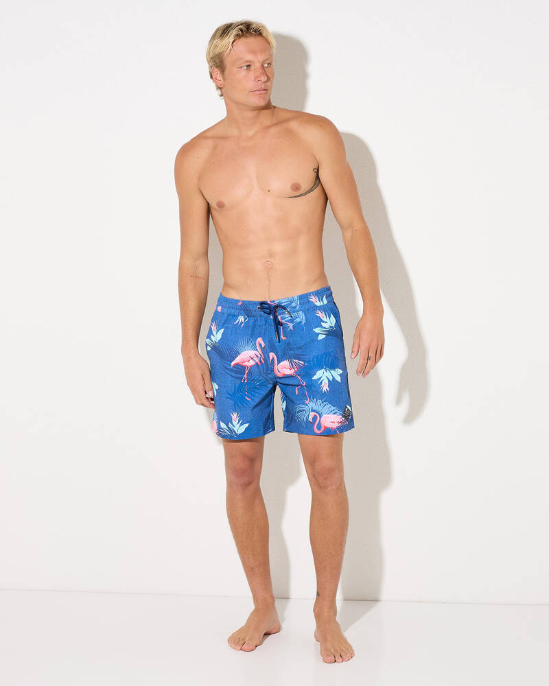 Skylark Tropical Isle Elastic Waist Shorts for Mens