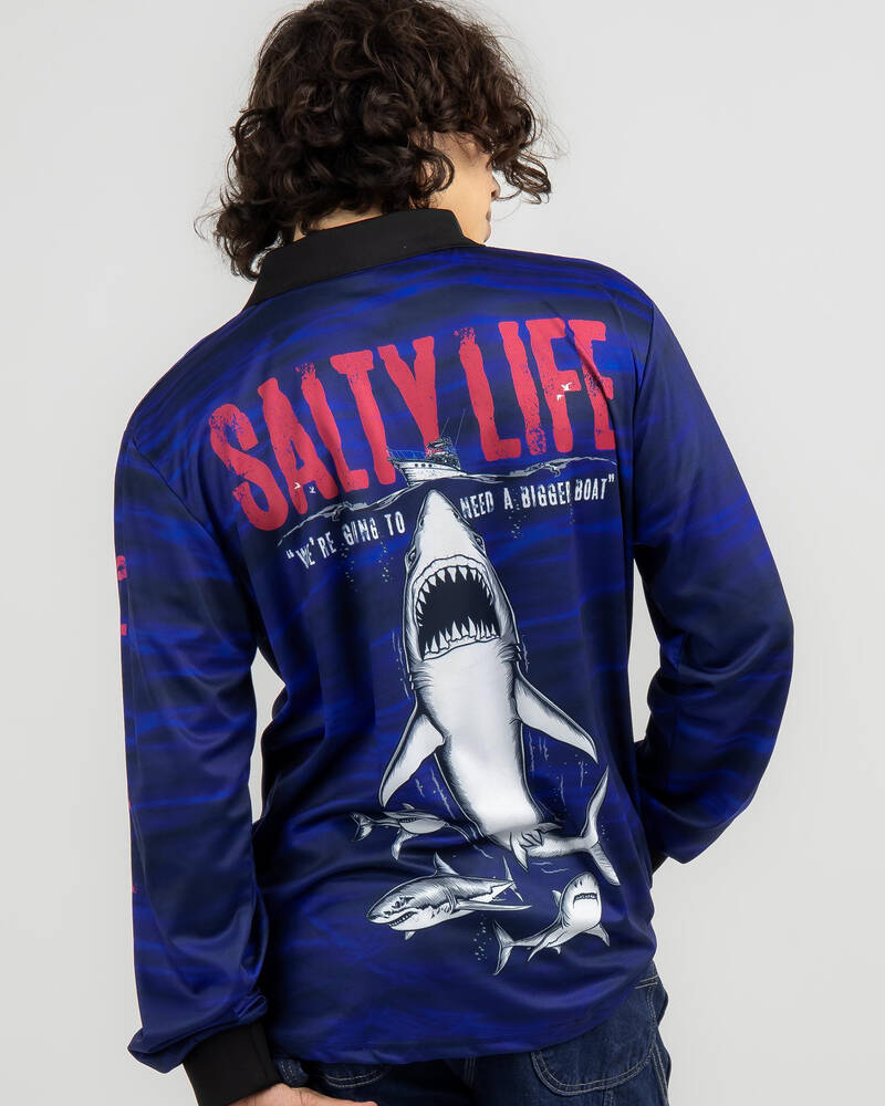 Salty Life Frenzy Fishing Shirt for Mens