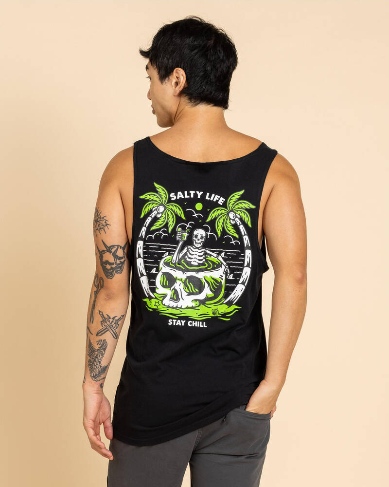 Salty Life Sip and Relax Singlet for Mens