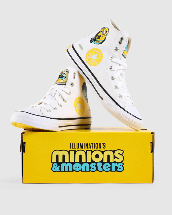 Converse Boys' Minions Chuck Taylor All Star Hi Tops Shoes for Mens