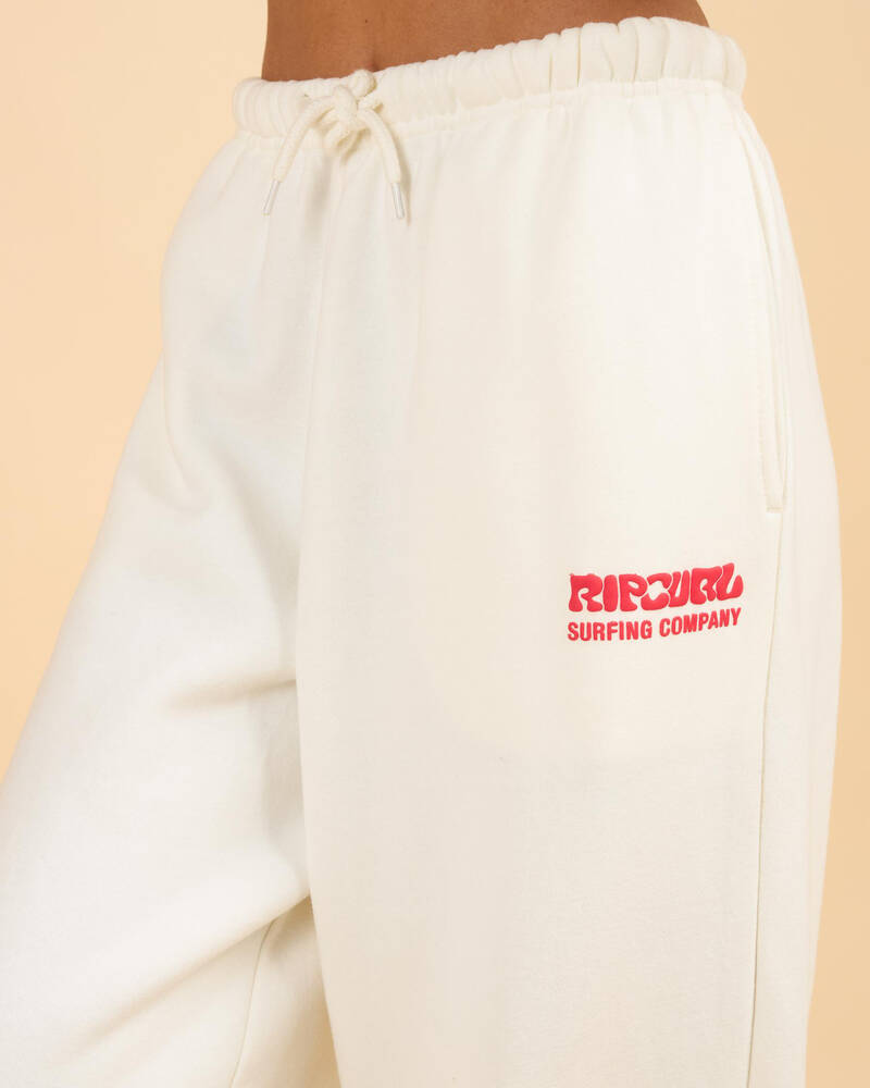 Rip Curl Surf Puff Wide Leg Trackpants for Womens