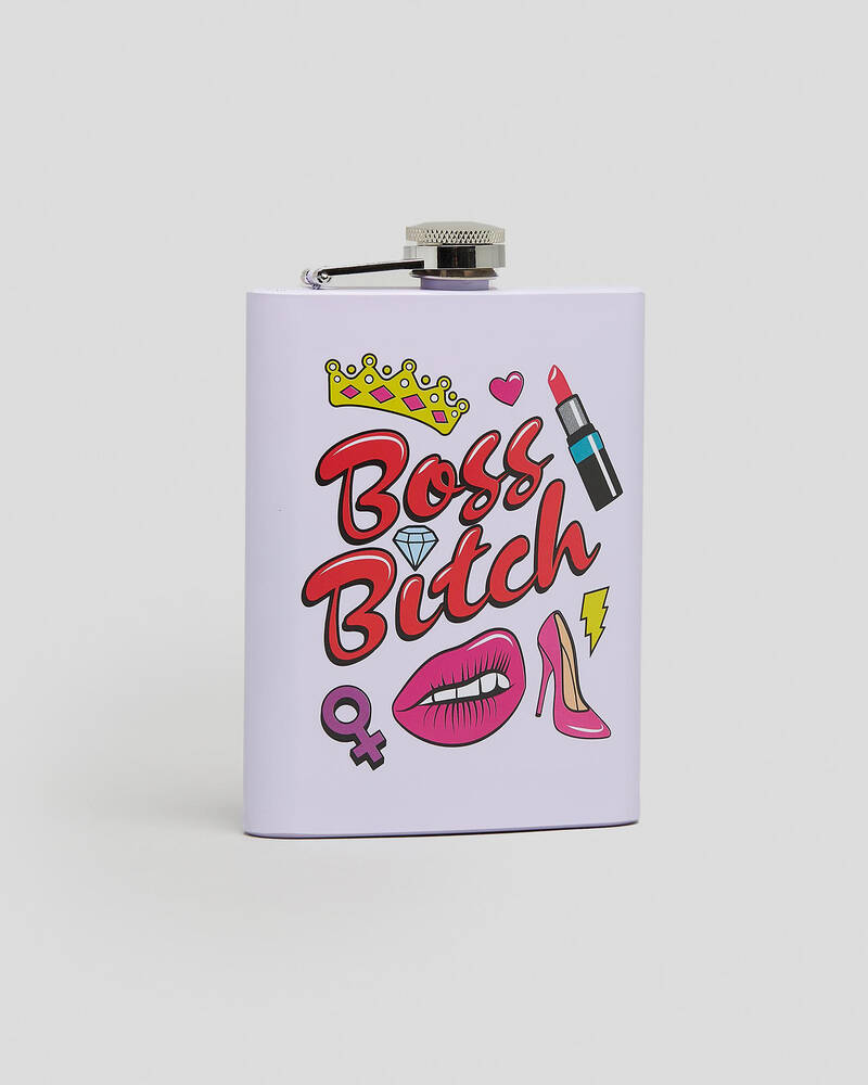 Get It Now Boss B*tch Metal Flask for Womens