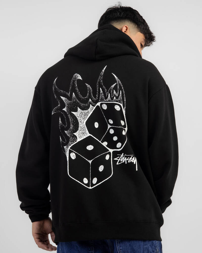 Stussy Fire Dice 50/50 Hoodie for Mens