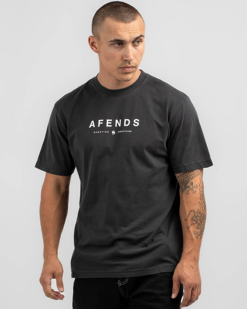 Afends Thrown Out Retro Fit T-Shirt for Mens