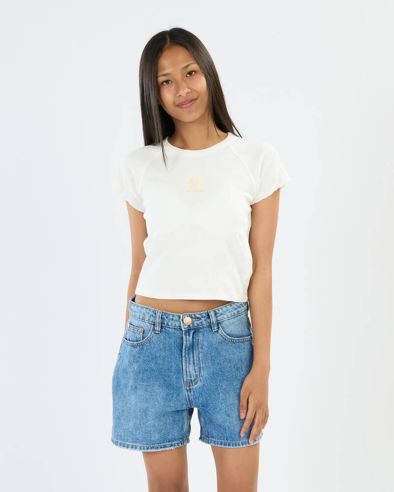 Billabong Sundown Bloom Ringer Tee for Womens
