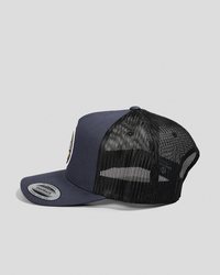 The Mad Hueys Tropic Caught Fk All Twill Trucker Cap for Mens image number null