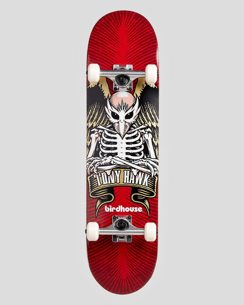 Birdhouse Tony Hawk Icon Red 8.0" Complete Skateboard for Mens