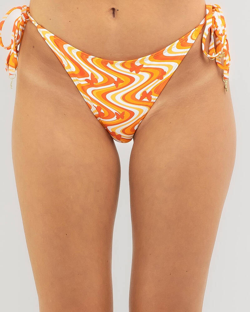 Kaiami Yvonne Classic Tie Side Bikini Bottom for Womens